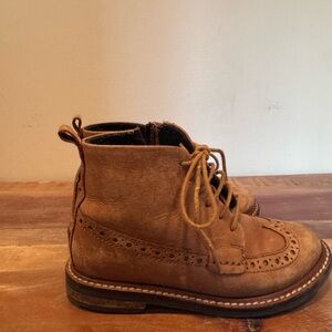 Zara Boys Leather Boots Size Size EU 27